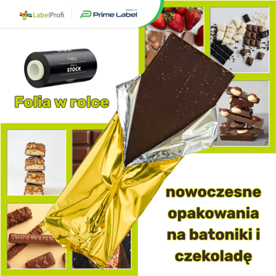 Folia w rolce – nowoczesne opakowania na batoniki i czekoladę